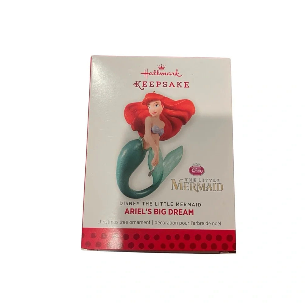 2013 Hallmark Keepsake The Little Mermaid Ariel's Big‎ Dream Ornament and Box